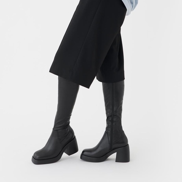 Vagabond Brooke Tall Boots — 38 (8) — Black Leather Knee High - Picture 6 of 10